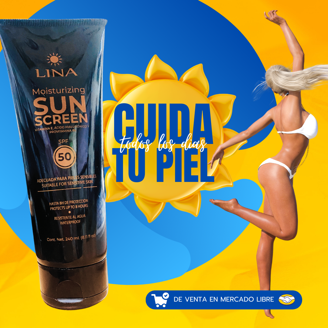 Protector Solar Lina Body 50 Fps 240 Ml con Acido Hialurónico