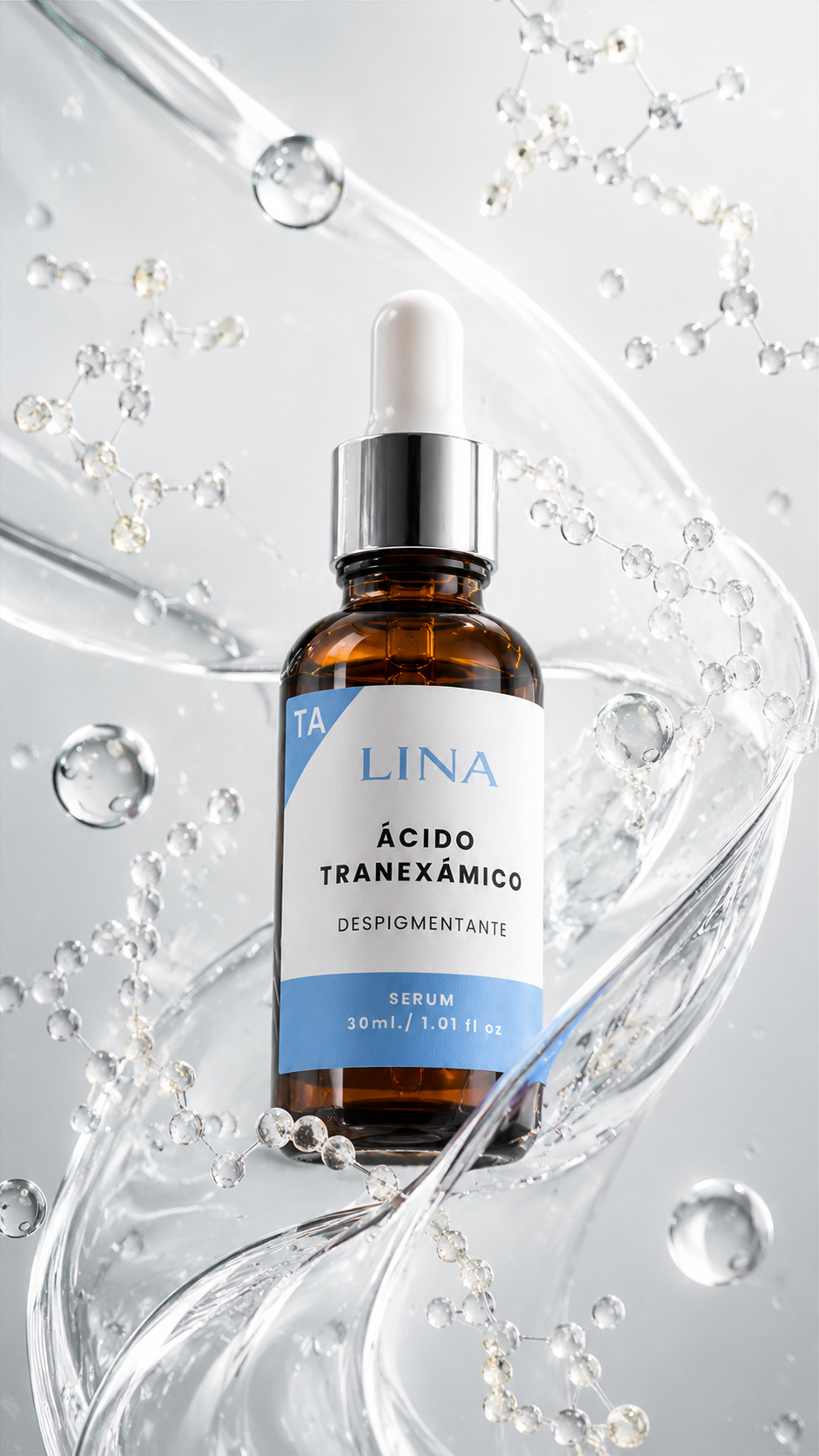 LINA Serum Ácido Tranexámico Despigmentante para Piel Luminosa y Hidratada 30ml Cuidado Facial Diario
