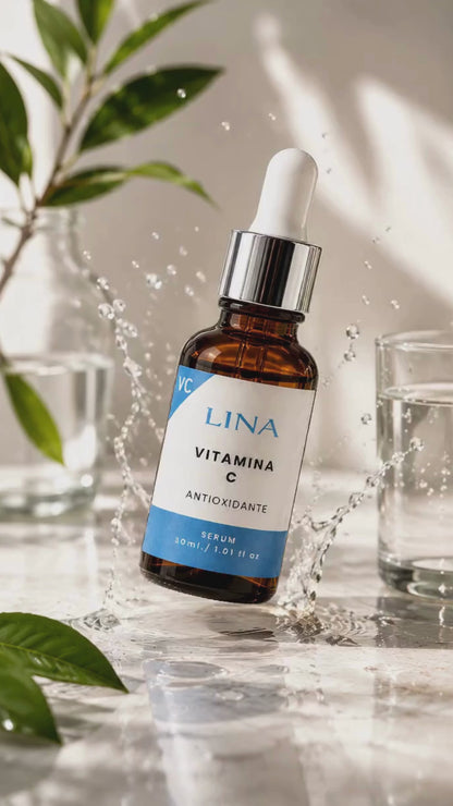 LINA Serum Vitamina C Antioxidante para Piel Luminosa y Radiante Fórmula Ligera y Rápida Absorción Cuidado Facial Diario